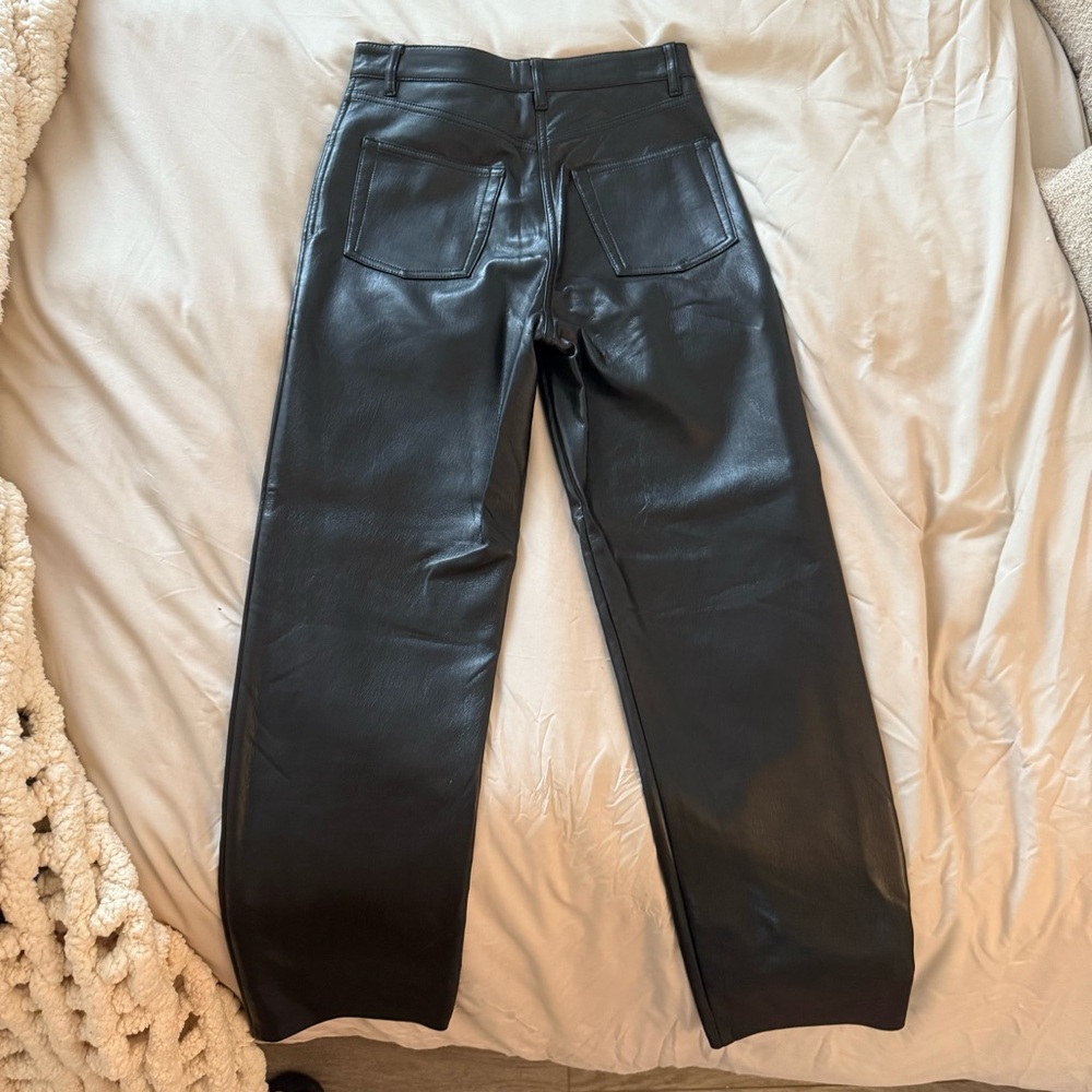 Aritzia Melina Black Leather Pants - Picture 6 of 7